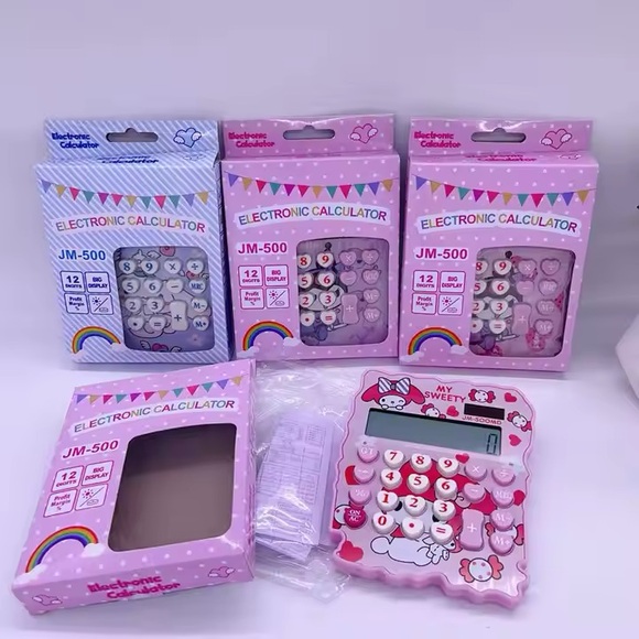 Sanrio MY MELODY 12-Digit Large Calculator - Picture 2 of 9